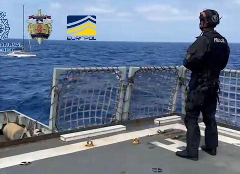 El velero de los 2.700 kilos de cocaína: golpe al narcotráfico europeo en Canarias