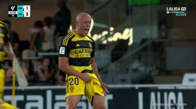 Víctor Mollejo ya tiene castigo por celebrar su gol tocándose los genitales