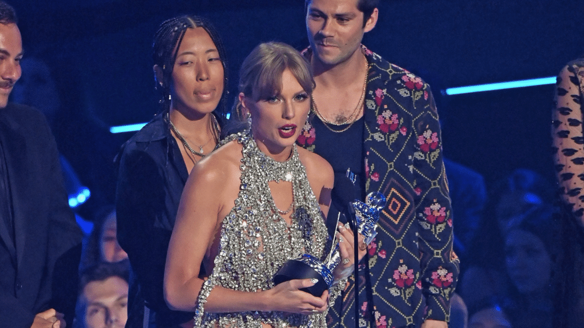 La cantante Taylor Swift durante los premios MTV Video Music Awards tras liderar la lista de las nominaciones de la nueva edición de 2023