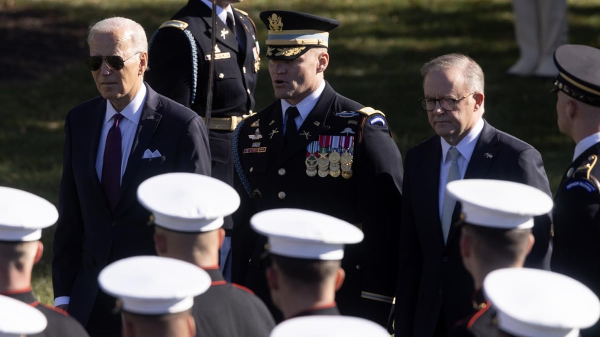 El presidente estadounidense Joe Biden y el primer ministro de Australia Anthony Albanese.