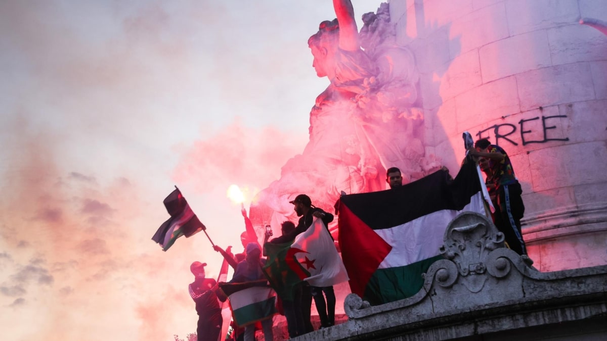 Manifestación en favor de Palestina esta semana en París.