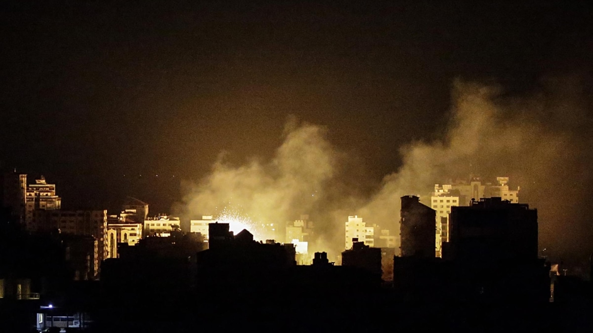 Ataques aéreos israelíes sobre el oeste de la ciudad de Gaza