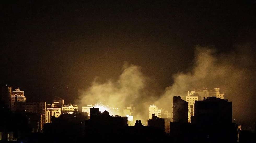 Ataques aéreos israelíes sobre el oeste de la ciudad de Gaza