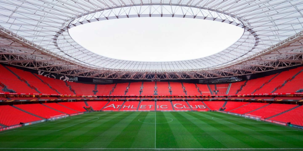 El recinto de San Mamés, que es uno de los 10 estadios más grandes de España
