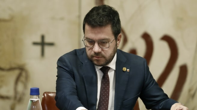 Pere Aragonès Pere Aragonès preside la reunión del Govern