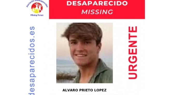 Cartel de búsqueda de Álvaro Prieto, el joven cordobés desaparecido en Sevilla Cartel de búsqueda de Álvaro Prieto, el joven cordobés desaparecido en Sevilla