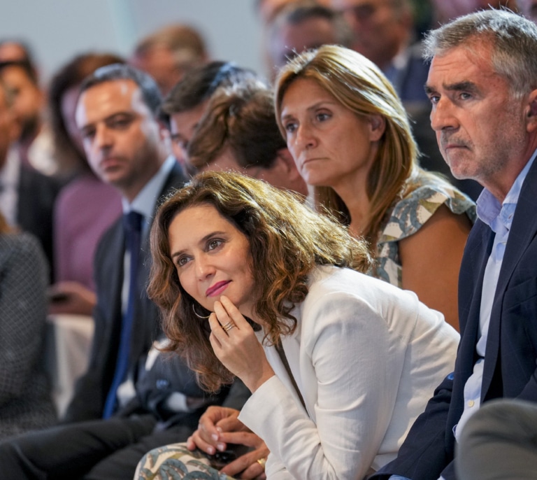 Ayuso critica la retirada del nombre de Alfonso Pérez del Coliseum de Getafe: "La dictadura de la izquierda es asombrosa"