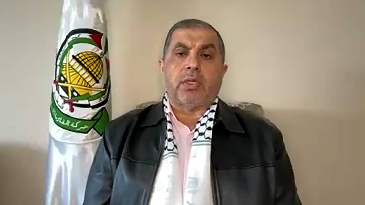 Basen Naim, jefe de relaciones políticas de Hamás, en la entrevista con El Independiente.