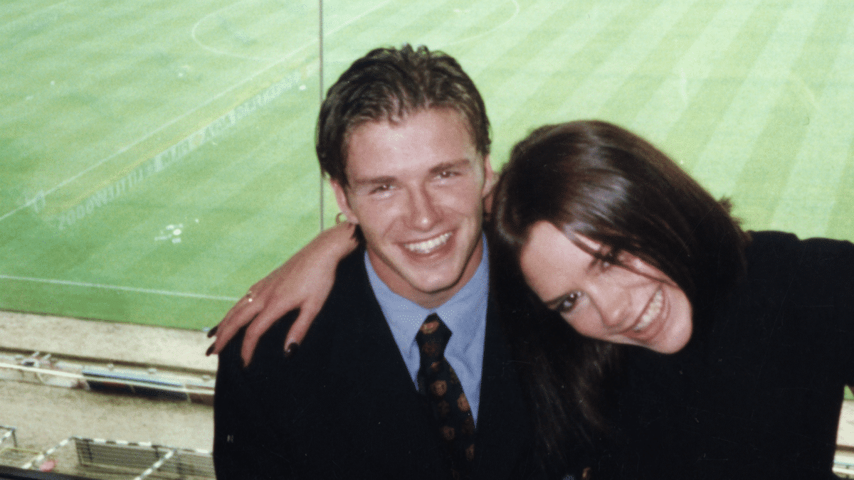 David y Victoria Beckham, en una imagen del comienzo de su relación