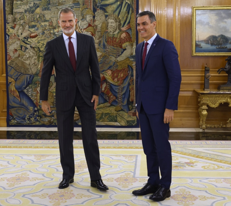 Siga en directo la comparecencia de Sánchez tras su audiencia con el rey