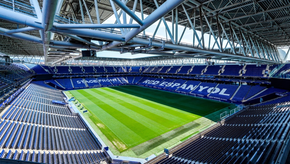 El recinto de RCDE Stadium, que es uno de los 10 estadios más grandes de España