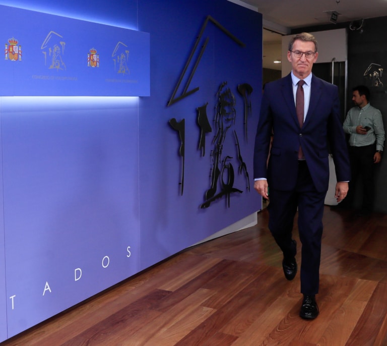 Feijóo trasladó al Rey su preocupación por la amnistía de Sánchez al independentismo
