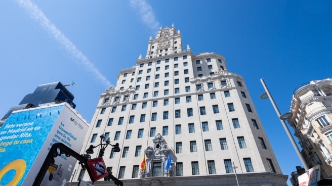 edificio-telefónica-fundación El edificio de la Fundación Telefónica en la Gran Vía, en Madrid.