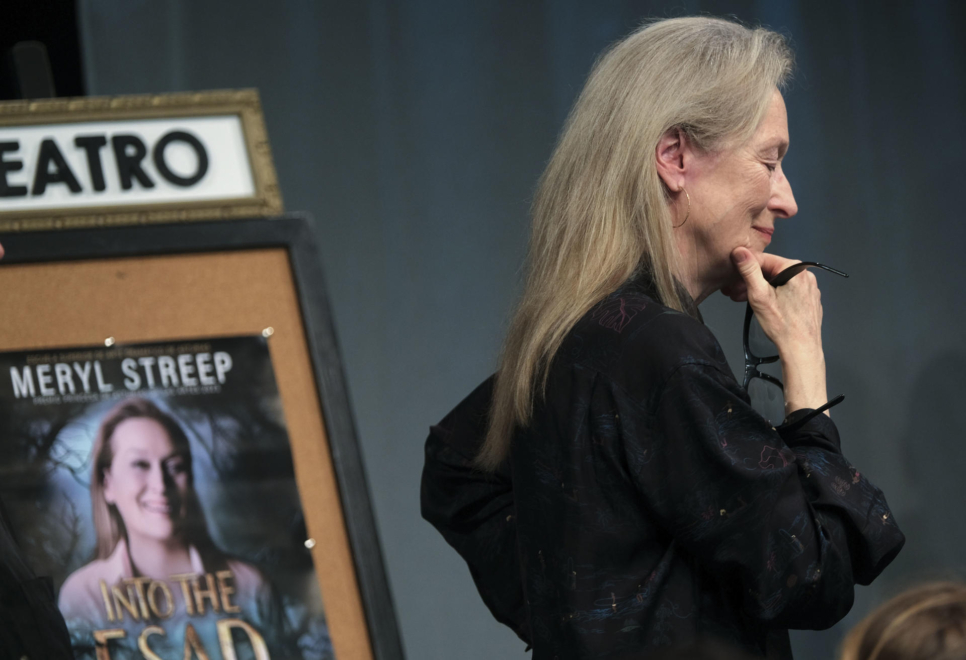 Meryl Streep, durante el acto en Gijón