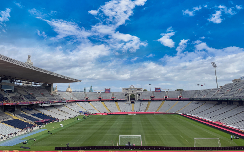 El recinto del estadio Olímpico Lluís Companys, que es uno de los 10 recintos más grandes de España