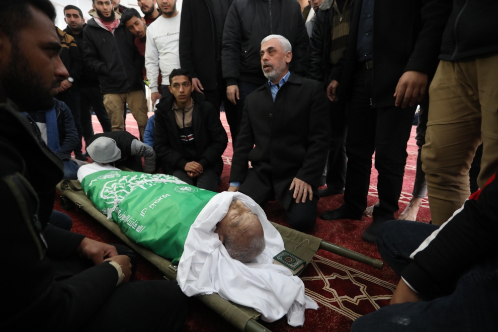 Funeral de un combatiente de Hamás.