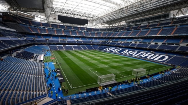 El estadio Santiago Bernabéu en España El estadio Santiago Bernabéu