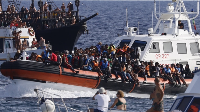 Migrantes-Lampedusa Migrantes en Lampedusa