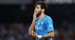 Khvicha Kvaratskhelia, la estrella del Nápoles que sueña con jugar en el Real Madrid