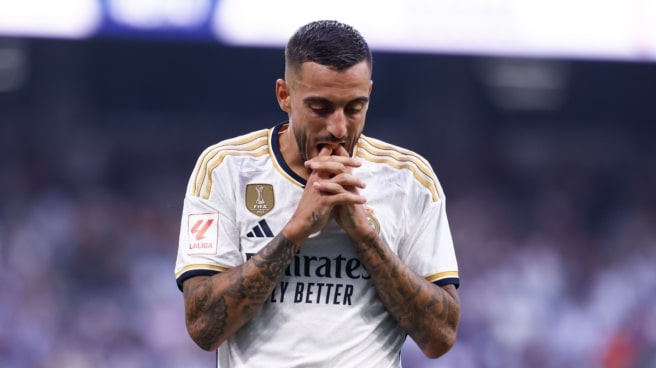 Joselu Mato, delantero del Real Madrid Joselu