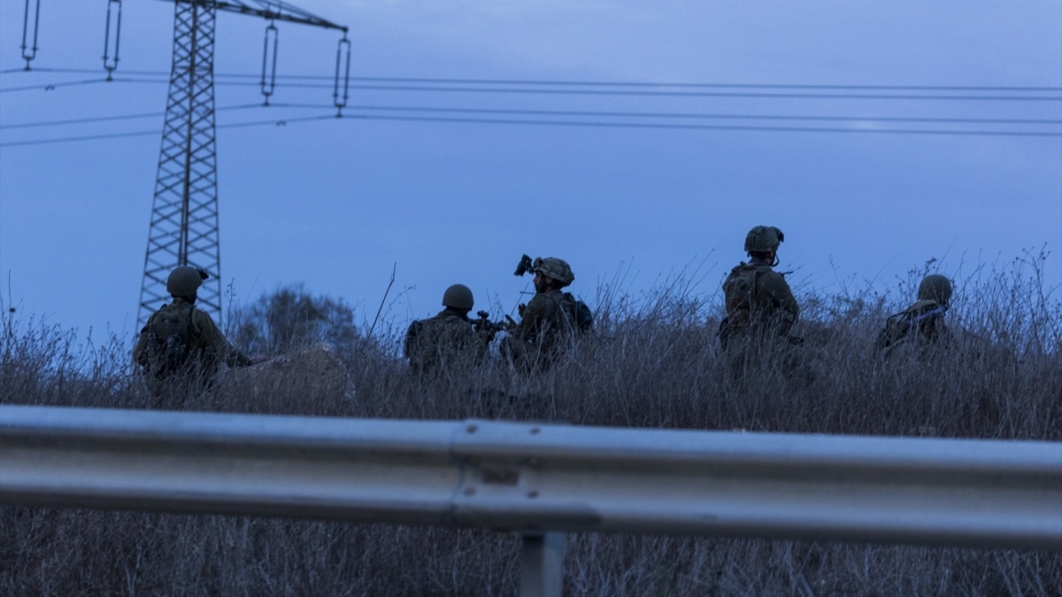 Militares israelíes en la zona de Yakhini.