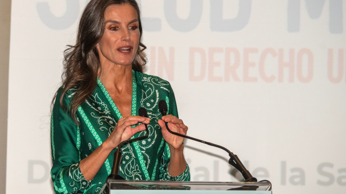 La reina Letizia durante al acto institucional del “Día Mundial de la salud mental 2023”