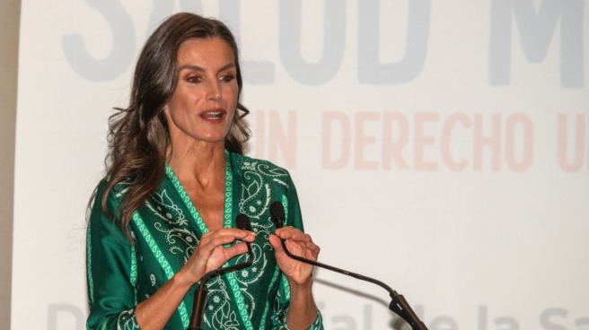 La reina Letizia durante al acto institucional del “Día Mundial de la salud mental 2023” La reina Letizia durante al acto institucional del “Día Mundial de la salud mental 2023”