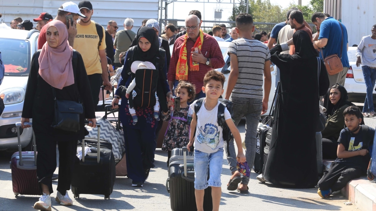 Paso de Rafah entre Egipto e Israel.