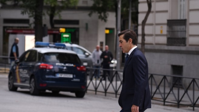 El presidente de BBVA, Carlos Torres, a su llegada a declarar a la Audiencia Nacional por el ‘caso Villarejo’, a 16 de octubre de 2023, en Madrid (España). El presidente de BBVA, Carlos Torres, a su llegada a declarar a la Audiencia Nacional por el ‘caso Villarejo’, a 16 de octubre de 2023, en Madrid (España).