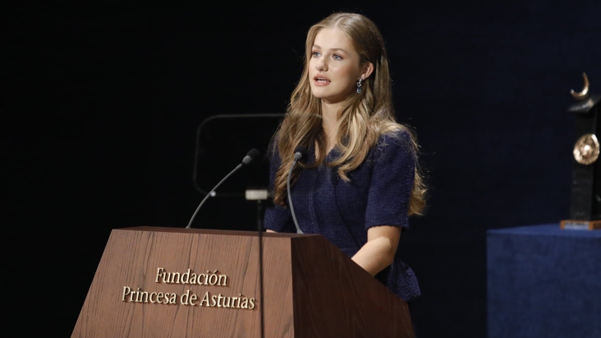 La princesa Leonor, interviene en la 43ª edición de la entrega de los Premios Princesa de Asturias 2023