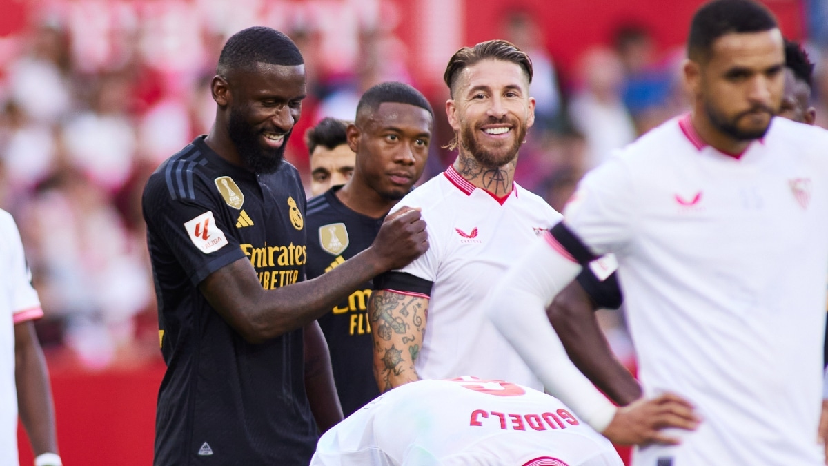 Antonio Rüdiger y Sergio Ramos