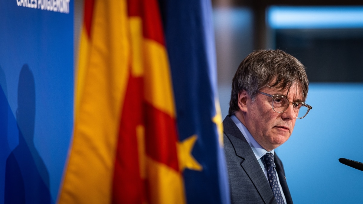 El expresidente de la Generalitat y eurodiputado de Junts, Carles Puigdemont