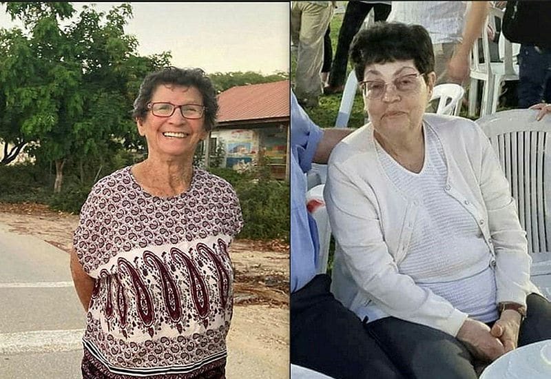 Las dos liberadas este lunes por Hamás. Nurit Cooper -izquierda- y Yocheved Lifshitz -derecha-