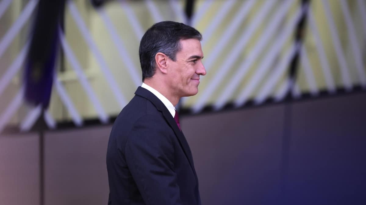 Pedro Sánchez a su llegada al Consejo Europeo.