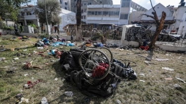 Así ha quedado  el hospital de Gaza: "Es una matanza"