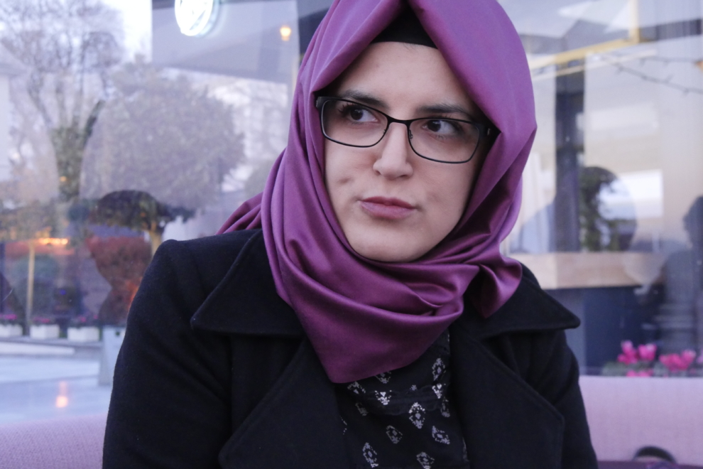 Hatice Cengiz, prometida de Khashoggi.