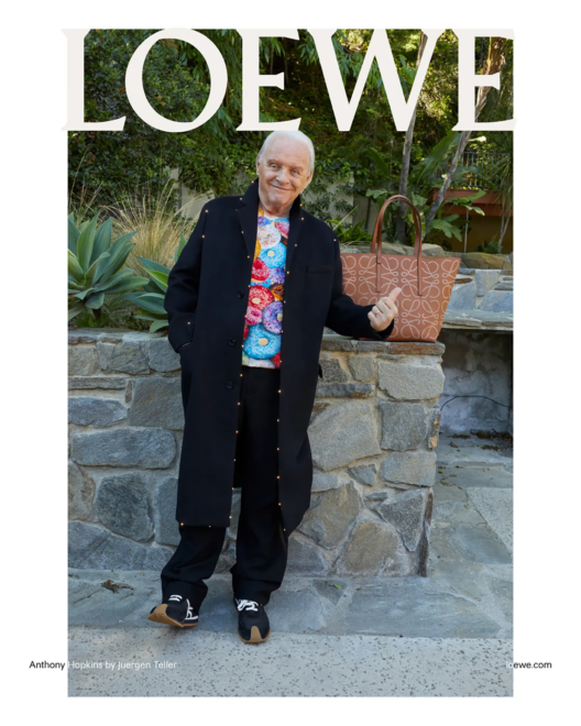 Loewe 2022 advertising campaign starring Anthony Hopkins