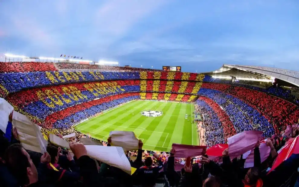 El recinto de Camp Nou, que es uno de los 10 estadios más grandes de España