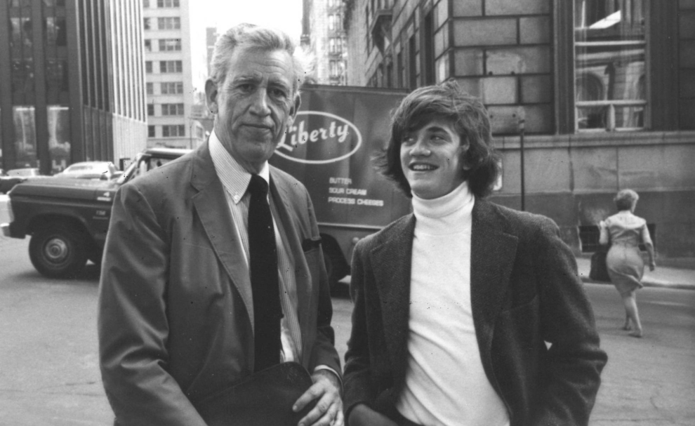 J. D. Salinger junto con su hijo Matt en Nueva York en 1975 © JD SALINGER LEGENDARY TRUST