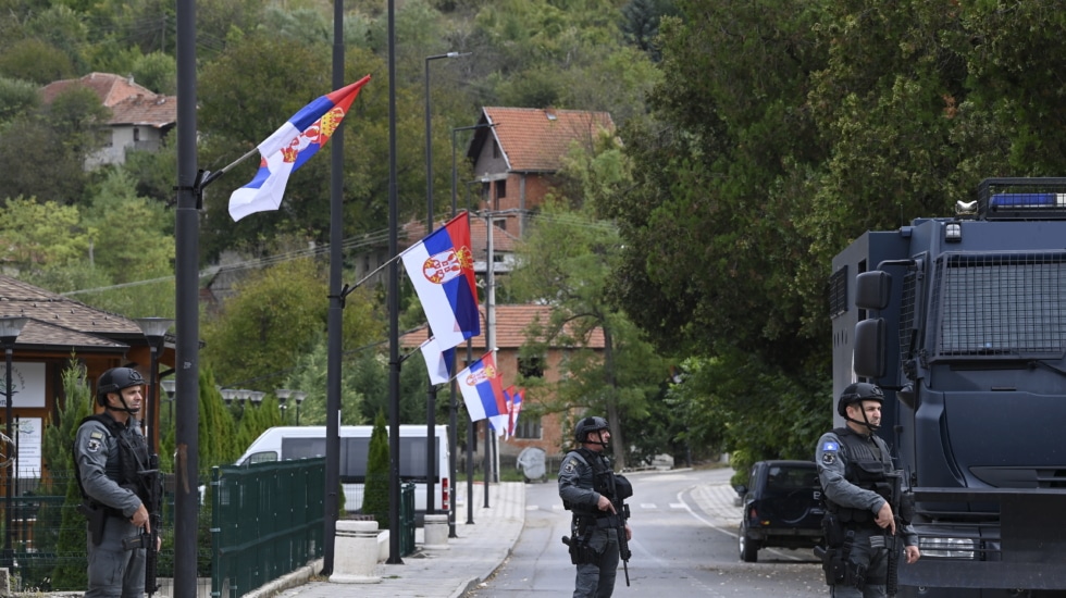 Policía kosovar en Banjska