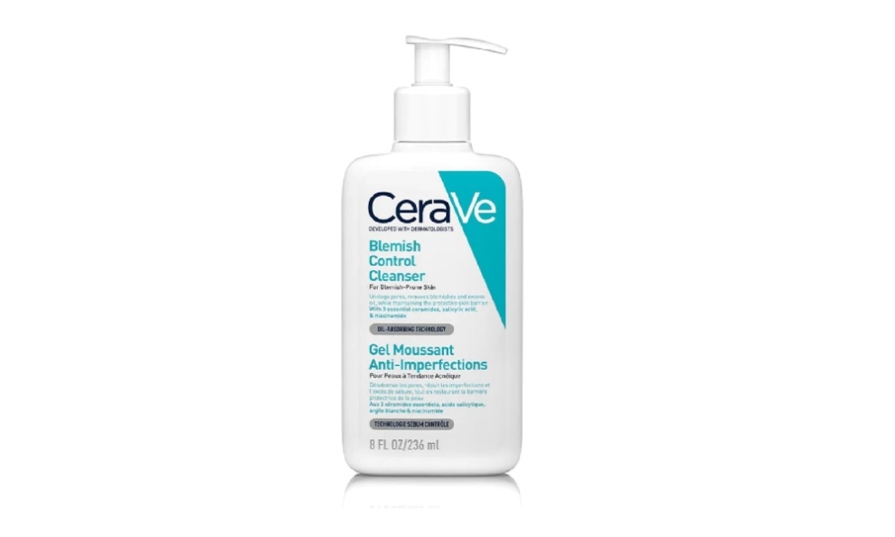 Espuma limpiadora antiacné con ácido salicíclico y arcilla purificante CeraVe