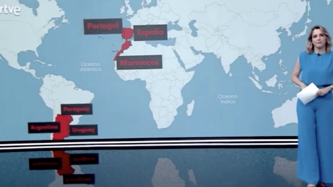 El telediario de TVE incluye al Sáhara Occidental en un mapa de Marruecos