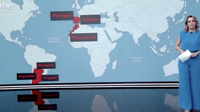 El telediario de TVE incluye al Sáhara Occidental en un mapa de Marruecos El telediario de TVE incluye al Sáhara Occidental en un mapa de Marruecos