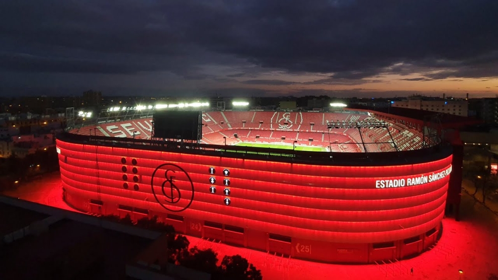 El recinto de Ramón Sánchez Pizjuán, que es uno de los 10 estadios más grandes de España