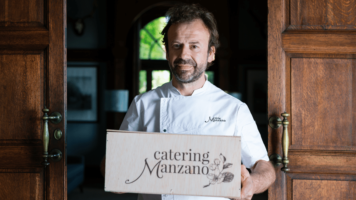 Nacho Manzano, en una imagen promocional de su catering