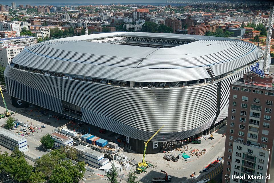 El estadio Santiago Bernabéu.