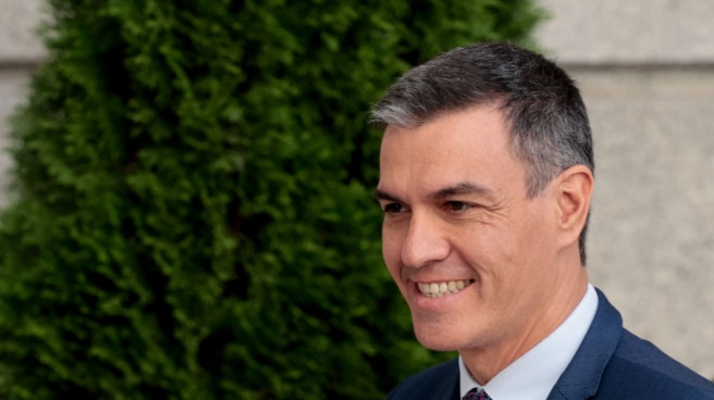 Sánchez nos está tomando el pelo El presidente del Gobierno en funciones, Pedro Sánchez a su llegada este viernes al Congreso donde se celebra la segunda votación a la investidura del candidato popular Alberto Núñez Feijóo.