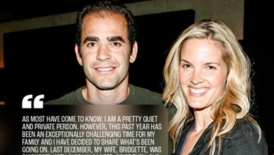 El desgarrador mensaje de Sampras al revelar que su mujer, la actriz Bridgette Wilson, tiene cáncer