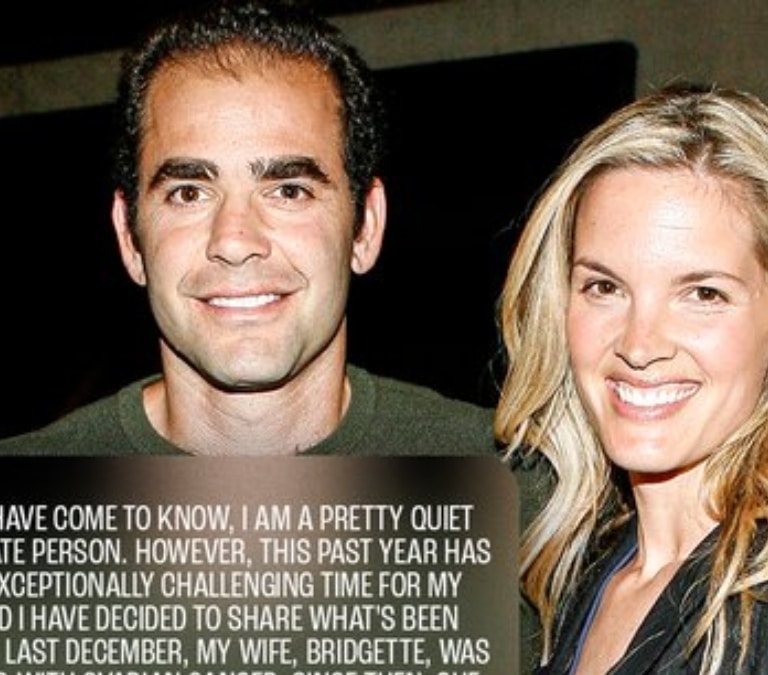 El desgarrador mensaje de Sampras al revelar que su mujer, la actriz Bridgette Wilson, tiene cáncer