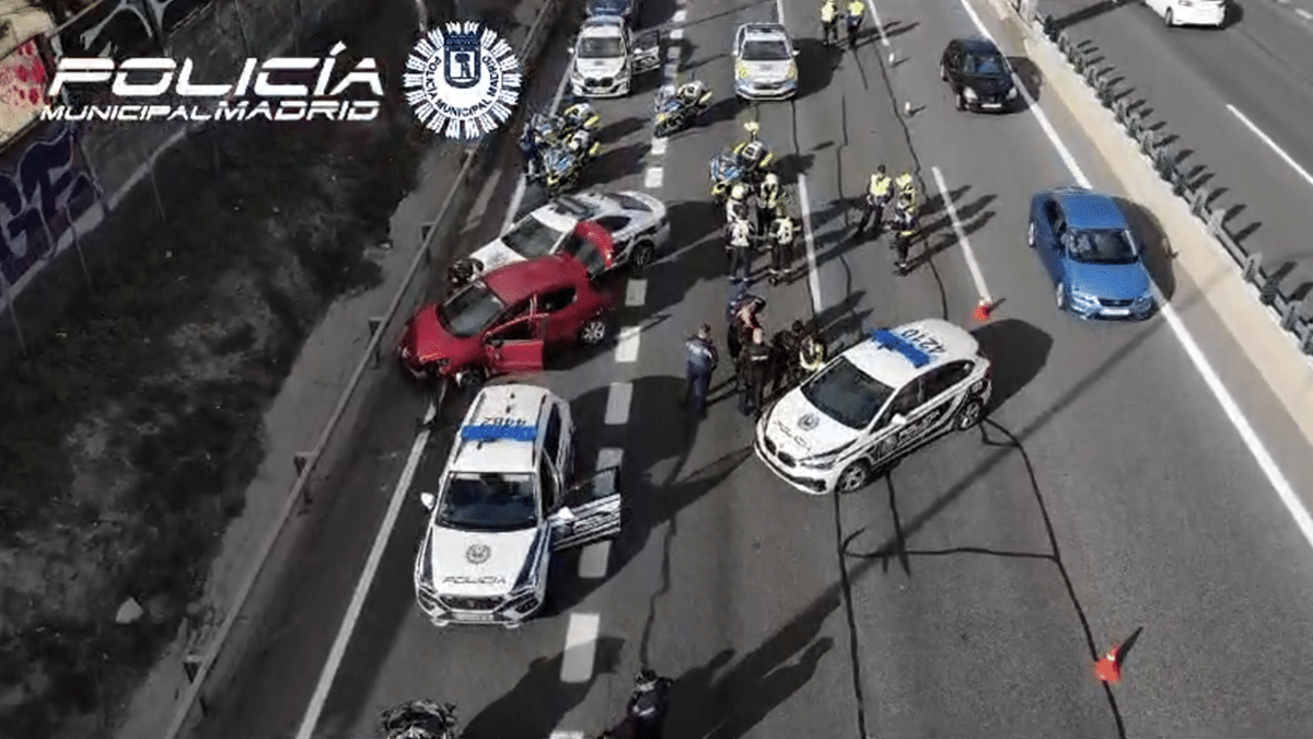Detenido el conductor al que persiguió la policía 30 kilómetros en Madrid